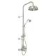 Perrin and Rowe Edwardian U.KIT1NX-PN Thermostatic Shower Package with Cross Handle in Polished Nickel