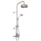 Thermostatic Shower Package with Cross Handle in Satin Nickel