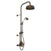 Thermostatic Shower Package with Cross Handle in English Bronze