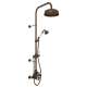 Thermostatic Shower Package with Cross Handle in English Bronze