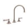 C-Spout Widespread Lavatory Faucet with Metal Lever Handle and 6-1/2