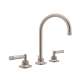 C-Spout Widespread Lavatory Faucet with Metal Lever Handle and 6-1/2