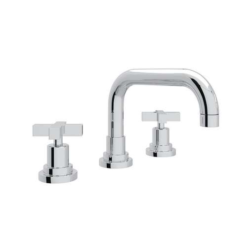 U-Spout Widespread Lavatory Faucet with 6-11/16