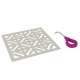 Petal Decorative Drain Cover in Polished Nickel