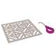Petal Decorative Drain Cover in Satin Nickel