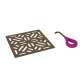 Mosaic Decorative Drain Cover in English Bronze
