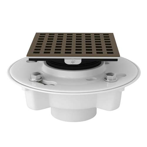 PVC 2-in X 3-in Drain Kit with 3143 Matrix Decorative Cover in English Bronze
