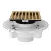 PVC 2-in X 3-in Drain Kit with 3143 Matrix Decorative Cover in Italian Brass