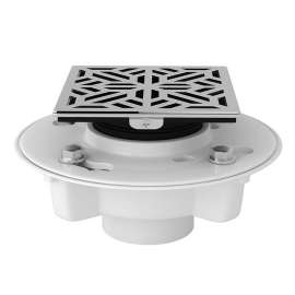 PVC 2-in X 3-in Drain Kit with 3144 Mosaic Decorative Cover