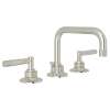 U-Spout Widespread Lavatory Faucet with Metal Lever and 6-11/16