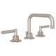 U-Spout Widespread Lavatory Faucet with Metal Lever and 6-11/16