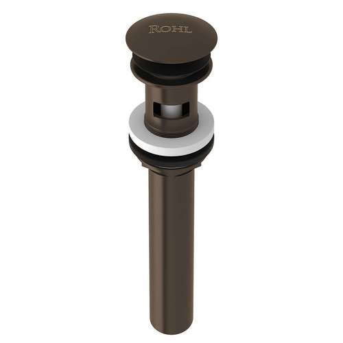 Slotted Touch Seal Dome Drain with 6-in Tailpiece in Tuscan Brass