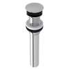 Non Slotted Touch Seal Dome Drain with 6-in Tailpiece in Polished Chrome