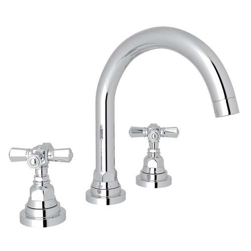 C-Spout Widespread Lavatory Faucet with 8-1/2