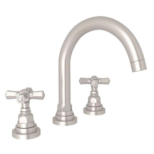C-Spout Widespread Lavatory Faucet with 8-1/2