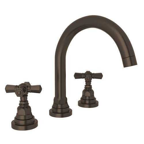 C-Spout Widespread Lavatory Faucet with 8-1/2