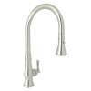 Italian Kitchen Patrizia A3420LMPN-2 Pull-Down Kitchen Faucet With Metal Lever Handle In Polished Nickel
