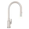 Pull-Down Kitchen Faucet With Metal Lever Handle In Satin Nickel