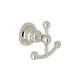Italian San Giovanni A1481LIPN Double Robe Hook in Polished Nickel