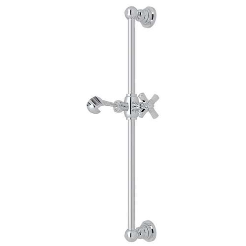 Slide Bar with Cross Handle in Polished Chrome