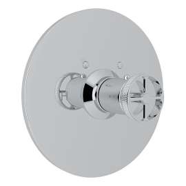 Campo Wall-Mounted Brass Thermostatic Bathroom Trim Plate - In Multiple Colors