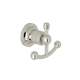 Italian Campo A1481IWPN Double Robe Hook in Polished Nickel