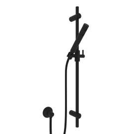 Modern Single-Function Handshower Set in Matte Black