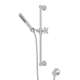 Single-Function Handshower Set with Cross Handle in Polished Chrome