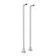 Floor Pillar Legs or Supply Unions - Set of 2 in Polished Chrome