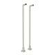 Floor Pillar Legs or Supply Unions - Set of 2 in Polished Nickel