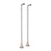 Floor Pillar Legs or Supply Unions - Set of 2 in Satin Nickel