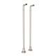 Floor Pillar Legs or Supply Unions - Set of 2 in Satin Nickel