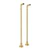 Floor Pillar Legs or Supply Unions - Set of 2 in Italian Brass