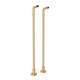 Floor Pillar Legs or Supply Unions - Set of 2 in Italian Brass