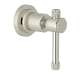 Trim for Volume Control and Diverter with Industrial Metal Levers in Polished Nickel