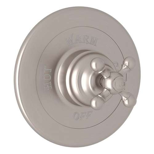 Arcana AC110X-STN Pressure Balance Trim with Cross Handle and without Diverter in Satin Nickel