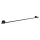 Italian Campo A1489IWMB 30-in Single Towel Bar in Matte Black