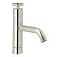 Single Hole Lavatory Faucet with Industrial Metal Wheel in Polished Nickel