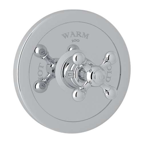 AC720X-TO-M Arcana Thermostatic Trim Plate with Cross Handle and without Volume Control