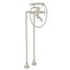 Arcana ACKIT7383NX-PN Exposed Floor Mount Tub Filler with Handshower and Floor Pillar Legs or Supply Unions in Polished Nickel