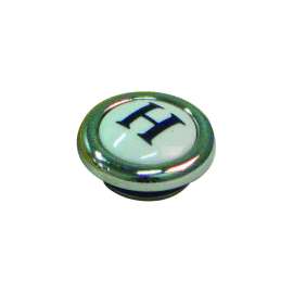 Pressure Fit Porcelain Screw Cover Cap Complete With H Letter