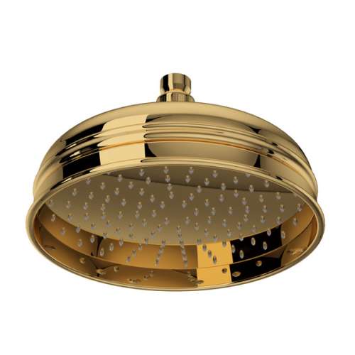 1037/8IB 9-in Rain Showerhead, Italian Brass