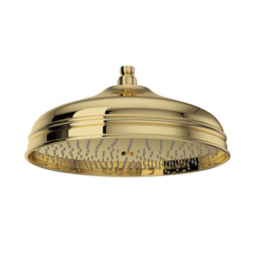 1047/8ULB 12-in Rain Showerhead, Unlacquered Brass