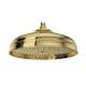 1047/8ULB 12-in Rain Showerhead, Unlacquered Brass
