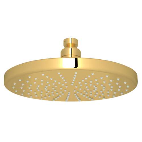 1075/8ULB 8-in Rain Showerhead, Unlacquered Brass