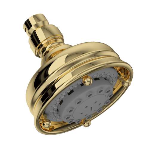 1085/8ULB 4-in 3-Function Showerhead, Unlacquered Brass