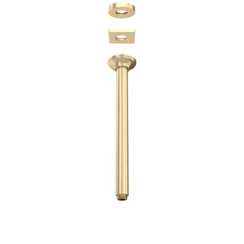 1505/12AG 12 5/8-in Traditional Ceiling Mount Shower Arm, Antique Gold