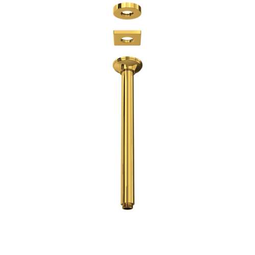 1505/12ULB 13-in Ceiling Mount Shower Arm, Unlacquered Brass