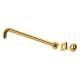 200127SAULB 20-in Reach Wall Mount Shower Arm, Unlacquered Brass