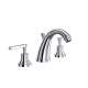 A1208LMAPC-2 Lombardia C-Spout Widespread Bathroom Faucet with Metal Lever Handle, Polished Chrome